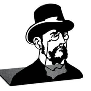 05_Zola 左拉剪影书夹(Serre-livres Emile Zola)