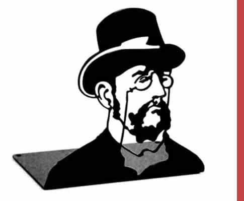 05_Zola 左拉剪影书夹(Serre-livres Emile Zola)