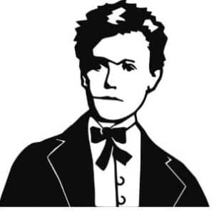 13_Rimbaud 兰波剪影书夹(Serre-livres Arthur Rimbaud)