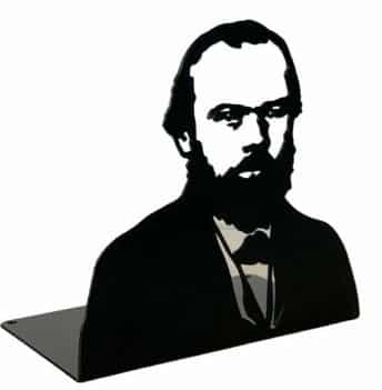 17_Dostoievski 陀思妥耶夫斯基剪影书夹(Serre-livres Fiodor Dostoïevski)