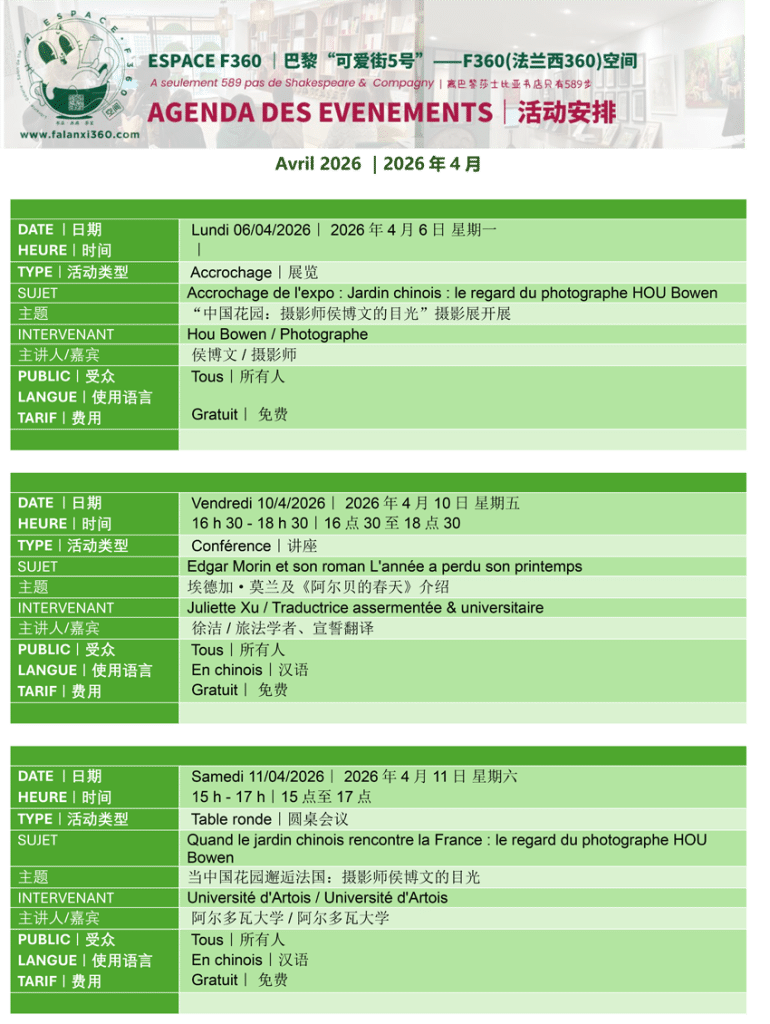 Agenda Avril P1 Agenda Avril P1